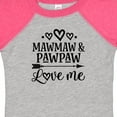thumbnail image 4 of Inktastic Mawmaw and Pawpaw Love Me Girls Baby Bodysuit, 4 of 5