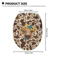 thumbnail image 6 of SEANATIVE Sunflower Cow Print Toilet Lid Covers for Bathroom Round Highland Cow Toilet Seat Lid Cover Soft Toilet Protector Cover Universal Toilet Seat Replacement Cover, 6 of 6