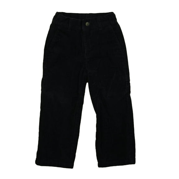 Pre-Owned Janie and Jack Boys Black Corduroy Pants size: 2T (Good)
