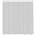 thumbnail image 3 of Ambesonne Grey and White Shower Curtain, Traditional Curves, 69"Wx84"L, Grey Pale Grey White, 3 of 3