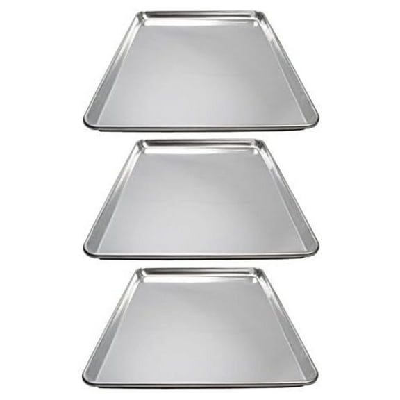 Winware 13 Inch x 18 Inch Aluminum Sheet Pan (3)