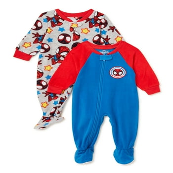 Spiderman Toddler Boys Pajama Blanket er, 2-Pack, Sizes 3T-5T