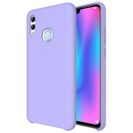 Phone Cover Liquid Silicone Fashionable Drop Resistance Phone Case Shell for Huawei Honor 10 Lite / P smart 2019 (Violet)