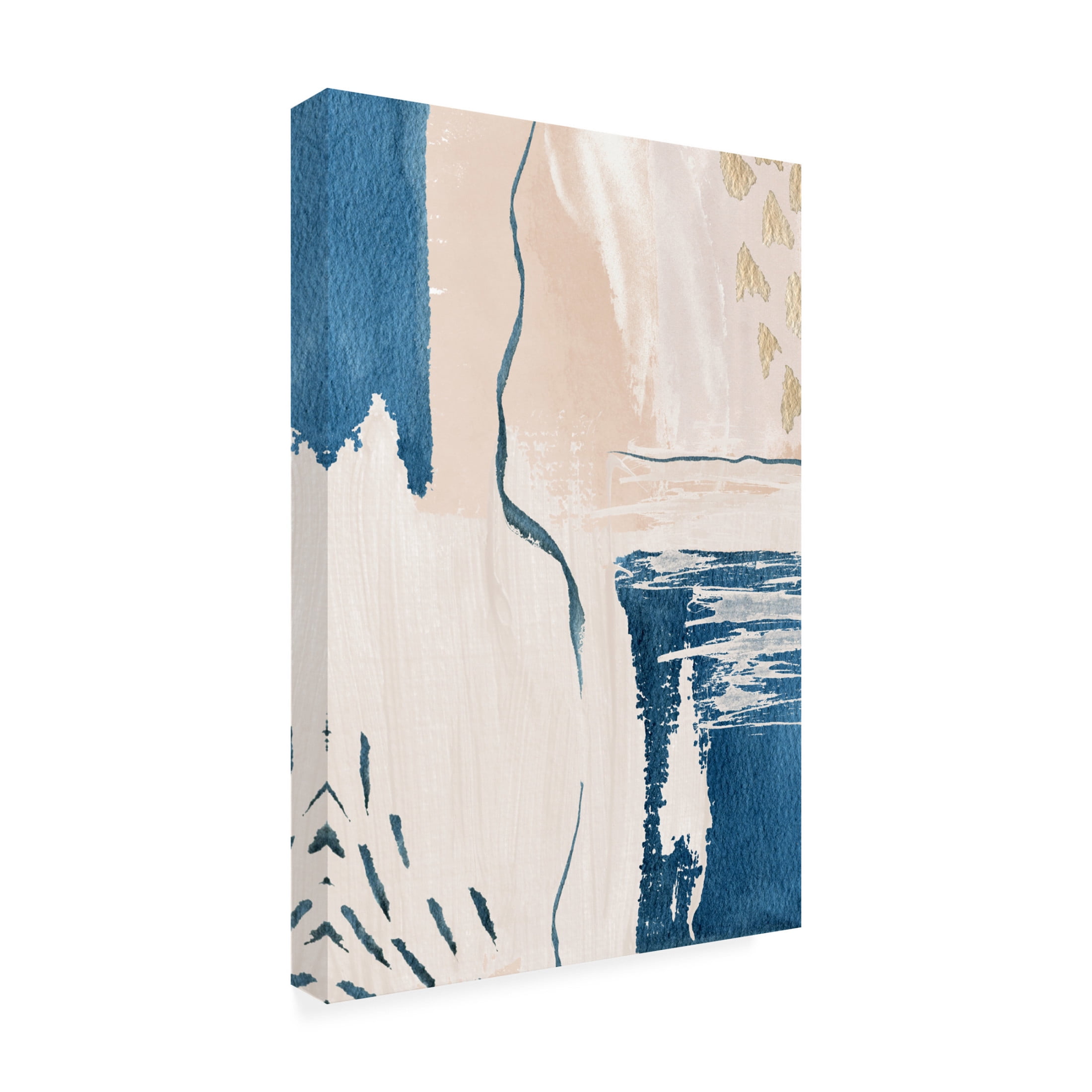 Trademark Fine Art Sally Ann Moss Calm Blues 2 Canvas Wall Art