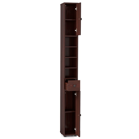 Giantex Large Tall Bathroom Storage Cabinet, Slim Narrow Side Bathroom Organizer