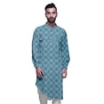 thumbnail image 1 of Atasi Kurta Décontractée Imprimée à Col Mandarin Chemise Ethnique Longue Kurta Asymétrique, 1 of 6