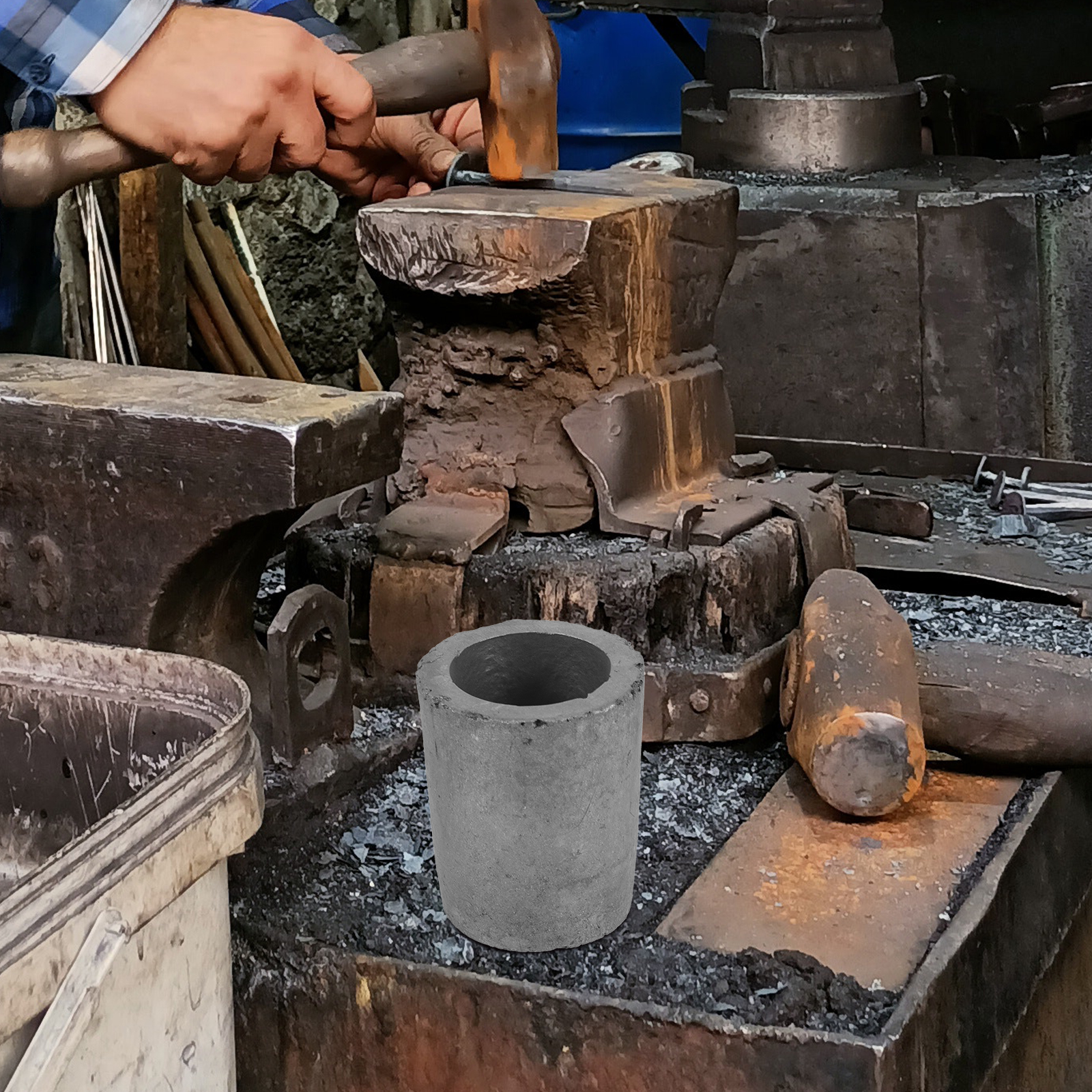 Graphite Crucible With Lid | 50mm X 50mm Melting Cup | For Gold, Silver ...