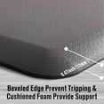 thumbnail image 2 of Carvapet Anti-Fatigue Floor Mat Cushioned Kitchen Comfort Mat, Waterproof Non-Slip Standing Desk Foam Mats and Rugs, Grey, 17.3"x39", 2 of 7