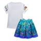 thumbnail image 2 of Ropa de cumpleaños para niñas Encanto, camisa de manga corta, conjunto de falda, traje de fiesta de princesa para niña, regalo de 2 a 8 años,Green,SIZE 130 for 5-6Years, 2 of 6