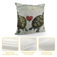 thumbnail image 4 of Leisuo Turtle Pillow Covers, Couple Turtle&nbsp;Pillow Covers, Valentine's Day Turtle Gifts Decorative Throw Pillow Cover, Sofa Bed Room Home Decor Pillow Case, 4 of 5