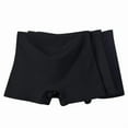 thumbnail image 4 of Sakmal Plus Size Underwear Women Cotton High Waisted Boxers Boyshorts Panties Soft Black Panties for Women 2XL,3-Pack, 4 of 5