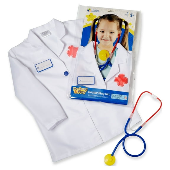 Learning Resources Pretend & Play Doctor Play Set, Preschool Toys, Boys & Girls, Ages 3