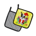 thumbnail image 2 of Boston Terrier Stinker That Stole Christmas Pair of Pot Holders 7.5 in x 7.5 in, 2 of 5