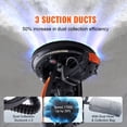 thumbnail image 4 of KFFKFF Drywall Sander, 900W Electric Sander with 12 Sanding Discs, Variable Speed 800-1800 RPM Wall Sander with 3 Suction Ducts, Foldable Ceiling Sander & 2 LED Lights, Extendable Handle, Dust Bag, 4 of 9