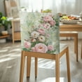 thumbnail image 3 of Xoenoiee Rose Butterfly Print Chair Back Covers for Dining Chairs, Washable Removable Chair Slipcover Back Chairs Protector for Wedding Shower Party Ceremony Hotel, 1 Pack, 3 of 7