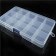 thumbnail image 1 of 15 Slots Adjustable Fishing Hook Tackle Storage Organizer Drop Shot Rig Ice Quick Snaps Pole Float Stuff for Boys Ice Console Casting Plug Women Gear Fathead Ice Shelter Flip over Ice Tear Drop Men, 1 of 4