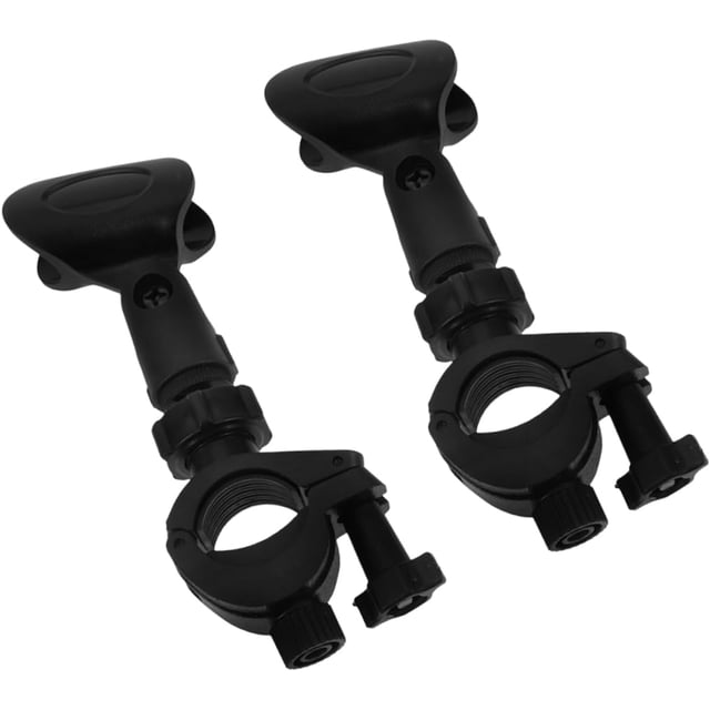 2 Clips Giratorios Para Micrófono Abrazadera Plástica Ajustable, Soporte Compatible Micrófonos Inalámbricos Mano, Adecuado Para Transmisiones y Estudios De Grabación