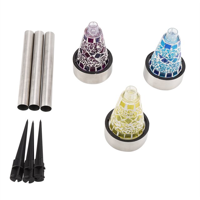 Lámparas de noche duraderas para exteriores para césped y jardines Luces LED de jardín alimentadas por energía solar