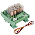 thumbnail image 3 of 12V Relay Module 4-channel Relay Pluggable Relay Board U Guide Rail C45 Din Rail Mount for Power Control Applications One On One Off ANGGREK Otros, 3 of 8