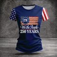 thumbnail image 4 of Iaqnaocc We The People 4th Of July Womens Tops Summer Shirt Round Neck Vintage T Shirt Patriotic 250 anniversary usa flag Festival Short Sleeve T Shirts for Women Navy XXL, 4 of 5