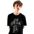thumbnail image 6 of db deadbeat Rock & Roll Cross Motif Graphic Screen Print Eco-Friendly Black T-Shirt, Men's & Unisex, 6 of 12
