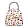 thumbnail image 1 of Fotbe Fast Food Bolsa de Almuerzo con Estampado, Lonchera Aislada, Contenedor de Comida Reutilizable Tipo Cooler a Prueba de Fugas, 1 of 6