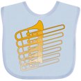 thumbnail image 3 of Inktastic Trombone Line Boys or Girls Baby Bib, 3 of 4