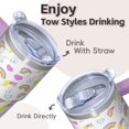 thumbnail image 4 of 20OZ Unicorn Lover Tumbler with Handle Double Wall Stainless Steel Travel Mug Great Presents for Women Perfect for Birthday Christmas and Shopping Sprees, 4 of 6