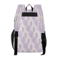 thumbnail image 3 of Ttyddzy Clear Backpack Heavy Duty PVC Transparent Backpack for College Workplace, Lilac Arches, 3 of 8