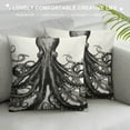 thumbnail image 3 of Leisuo Throw Pillow Cover Vintage Cool Wild Decor Lumbar Pillow Case Cushion for Sofa Couch Bed Standard white, 3 of 5