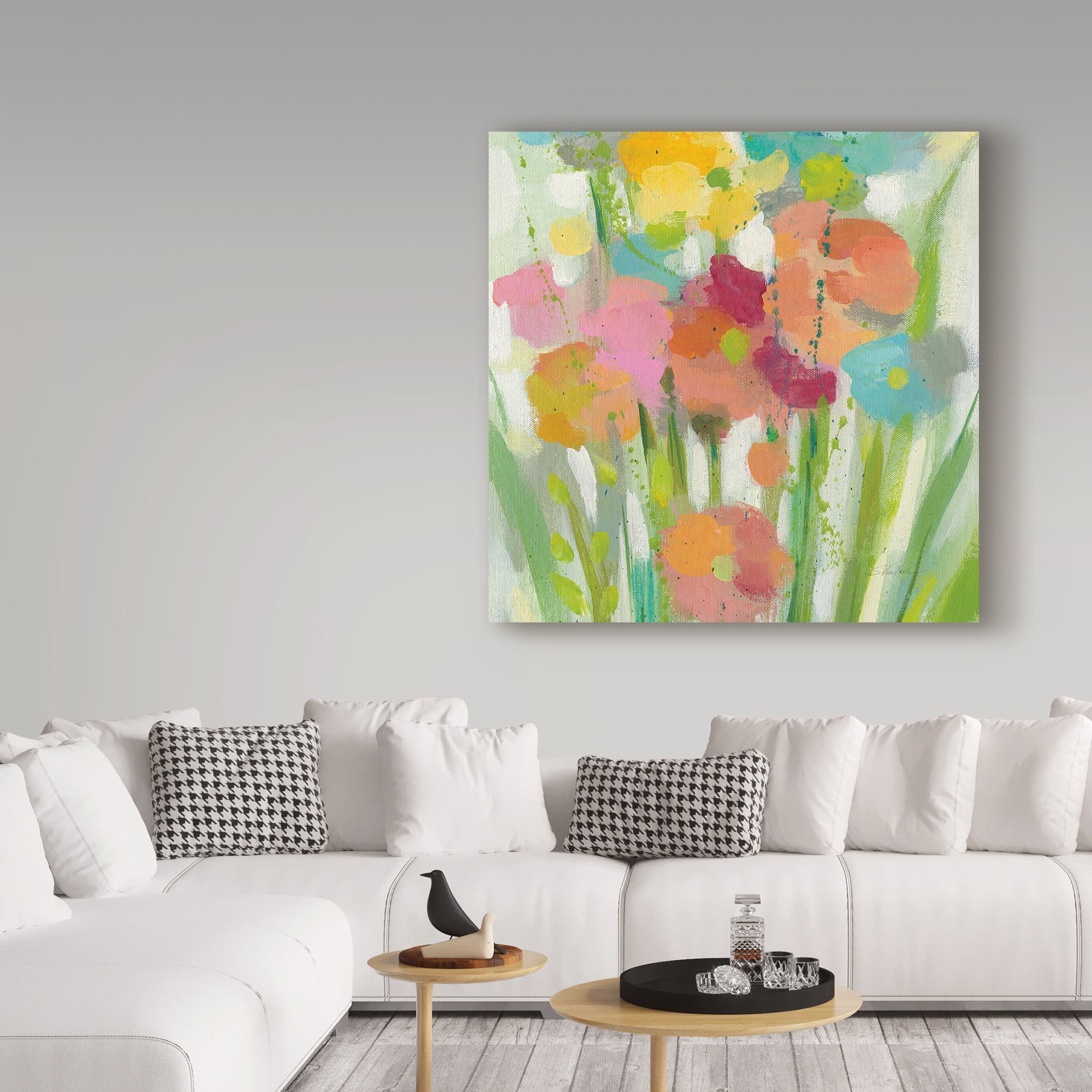 Trademark Fine Art 'Longstem Bouquet II Square II' Canvas Art by Silvia Vassileva
