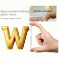 thumbnail image 7 of RXIRUCGD Gold 2D Acrylic Alphabet Christmas Ornament - 26 Initial Letter Pendants for Holiday Decor - Car Rearview Mirror Backpack Charm Decoration, 7 of 7