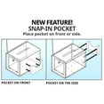thumbnail image 4 of White Extra Large Lottery Box with Pocket, Lock and Keys, 4 of 4