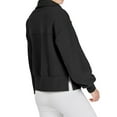 thumbnail image 5 of Xuanfei Women Half Zip Up Hoodie Long Sleeve Pullover Cropped Sweatshirt, 5 of 7