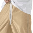 thumbnail image 6 of Uwinwear Men's Parachute Sweatpants,Y2k Baggy Track Pants with Pockets,Outdoor Drawstring Wide Leg Casual Trousers Streetwear,Khaki,M, 6 of 7