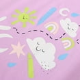 thumbnail image 5 of Tdoqot Toddler Girls Graphic T Shirts- Fashion Crewneck Cotton Short Sleeve Kids Summer Tops Purple Size 3T, 5 of 6