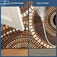 thumbnail image 3 of Liora Manne Marina Circles Indoor Outdoor Area Rug Brown 5x7 Power Loomed Polypropylene, 3 of 5