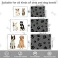 thumbnail image 3 of Pet Feeding Mat-Absorbent Dog Mat for Food and Water Bowl-No Stains Quick Dry Dispenser Mat-Dog Accessories Pet Supplies-Water Bowl for Messy Drinkers(45x60cm,Black), 3 of 4