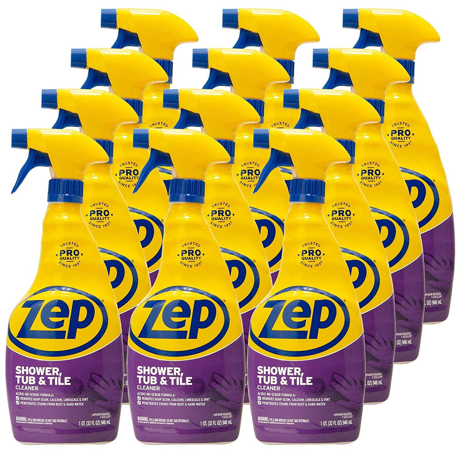 Zep Foaming Shower, Tub and Tile Cleaner 32 Ounce ZUPFTT32 case of 12