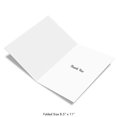 thumbnail image 2 of Jumbo Greeting Card with Envelope ( 8.5 x 11 Inch) - Flower Press Thank You Card - Bouquet of Flowers, Tied with a Ribbon - Large Floral Thanks and Pe, 2 of 6
