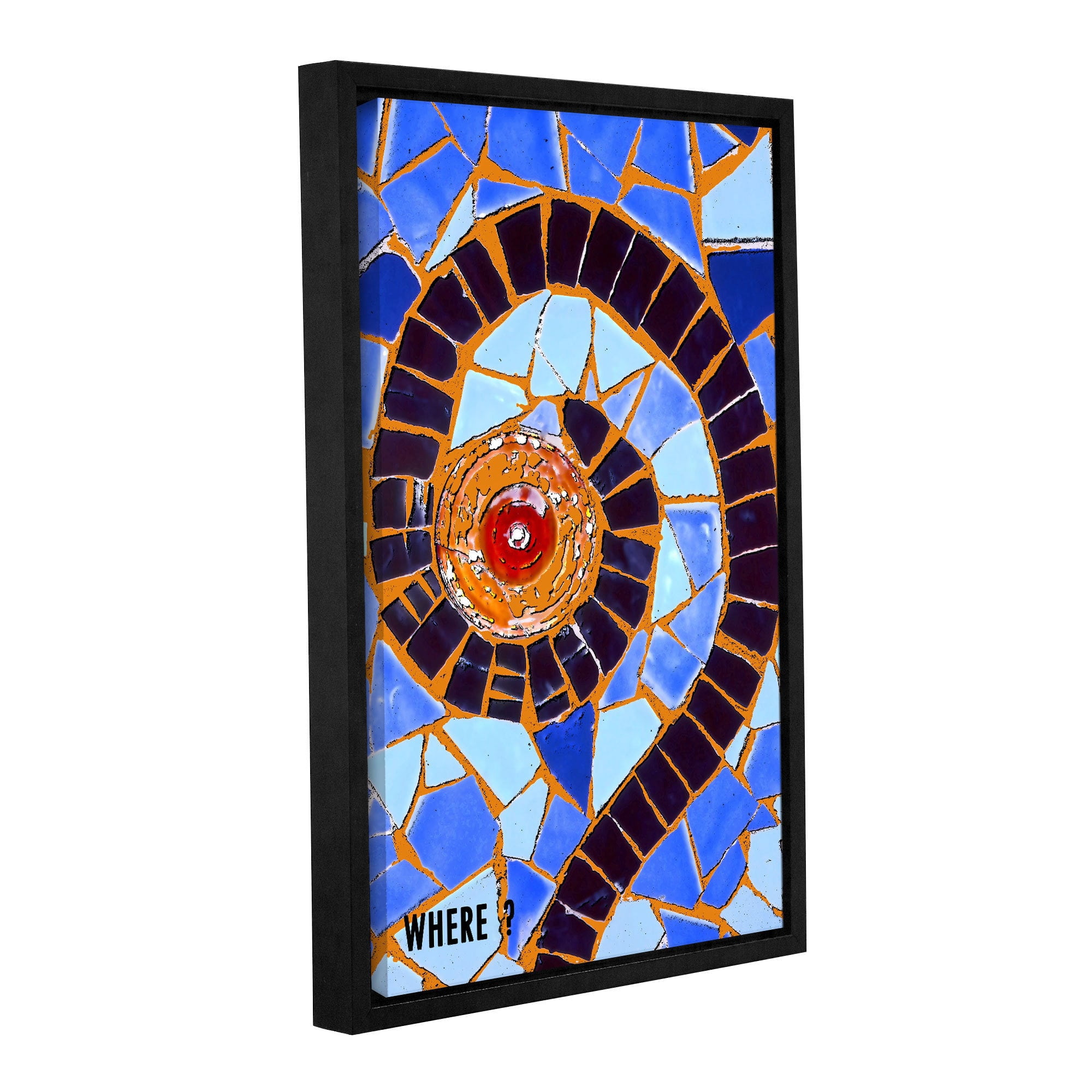 ArtWall Linda Parker "Where" Gallery-wrapped Floater-framed Canvas