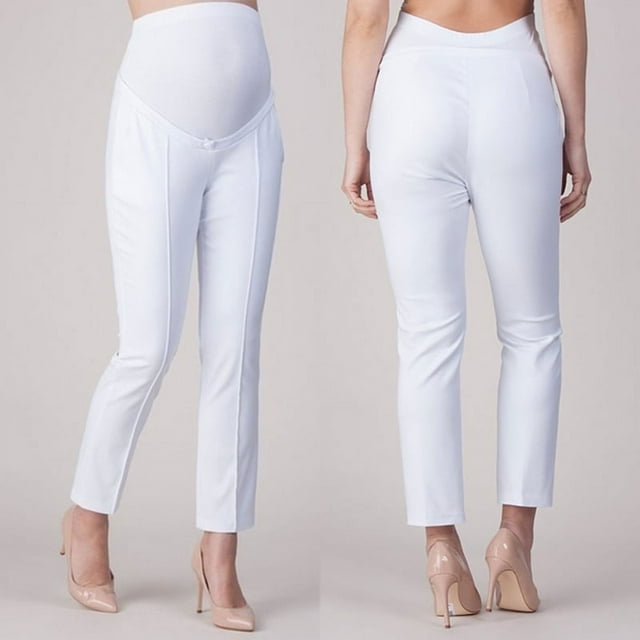 Leggings de Maternité Élastiques pour Femmes avec Protection du Ventre