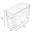 thumbnail image 4 of iDesign 3-Section Divided Pantry Organizer Bin for Kitchen Storage - Organize Food Pouches and Seasoning Packets, 4 of 11