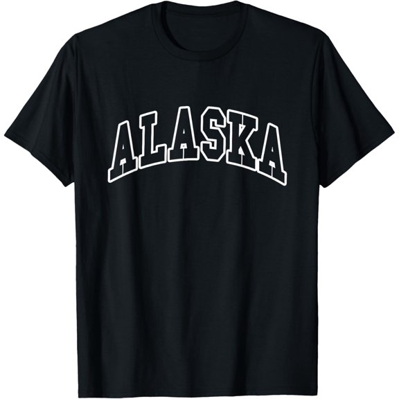 ALASKA - Throwback Design - Classic T-Shirt men and women can wear, black, white, gifts