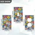 thumbnail image 7 of Yayeee Toggle Light Switch Wall Plate 1-Gang 4.5"x2.7" Home Decorative Outlet Cover, Floral Fiesta, 7 of 7