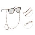 thumbnail image 3 of Cadenas para gafas de 1 pieza Unique Bargains, cordón para mascarilla, cadena de perlas multicolor para gafas de 25.98" marrón, 3 of 5