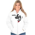 thumbnail image 3 of Need A Dog Pet Owner Canine Lover Womens Plus Size Graphic Zipper Hoodie Brisco Brands 2X, 3 of 5