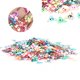 thumbnail image 4 of Confeti en forma de flor con purpurina, suministros de decoración para Fiesta de Boda, Material de Pvc Brillante, Relleno de, 4 of 7