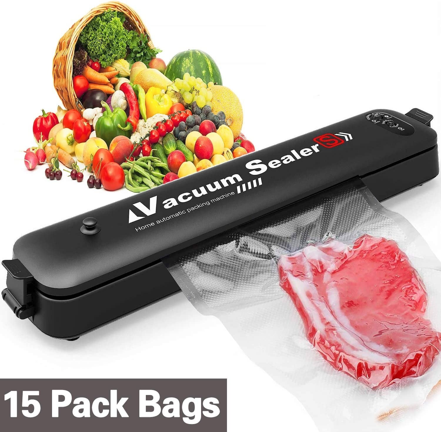 Vacuum Sealer Machine Automatic Food Sealer with Cutter for Food Savers