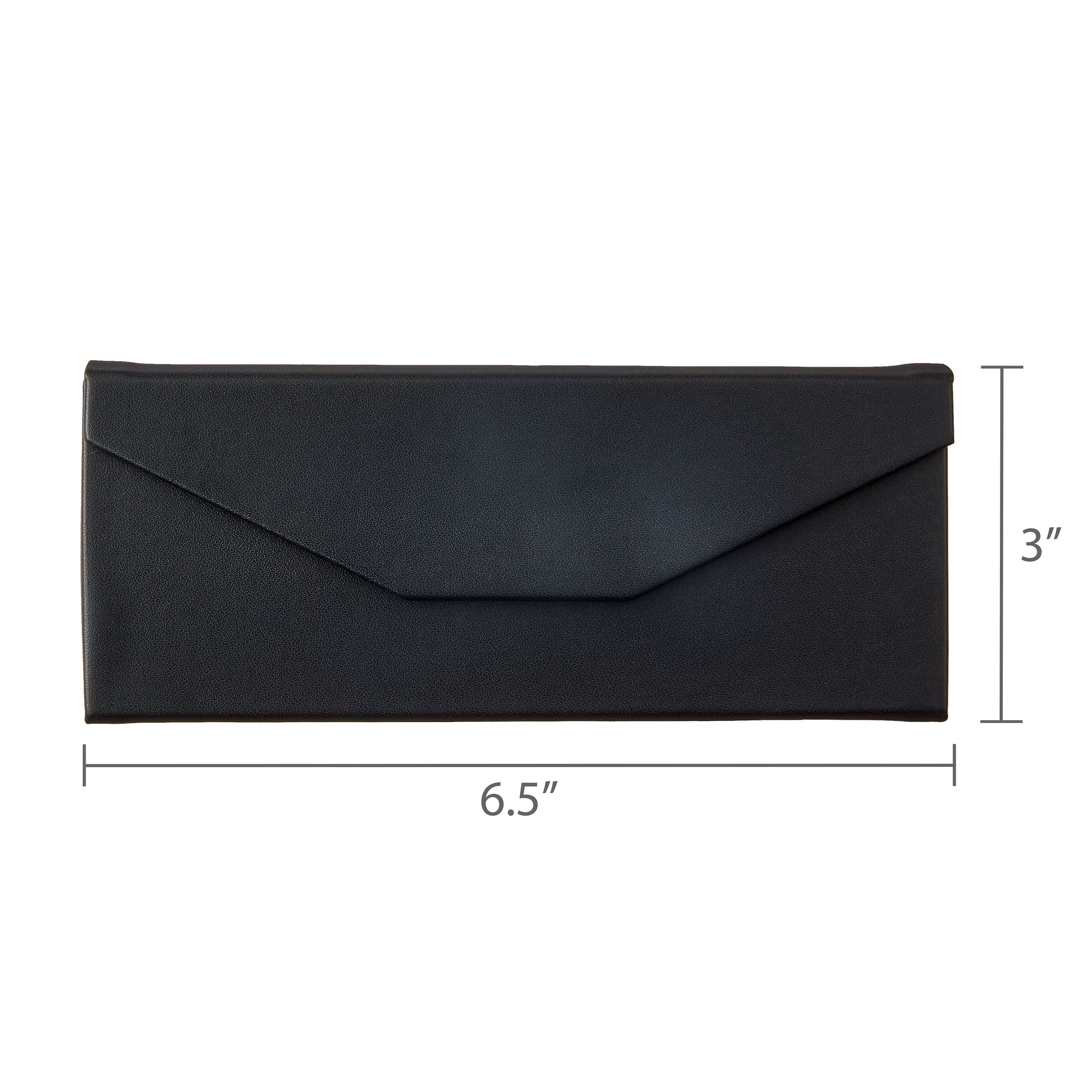 Equate Folding Eyeglass Case, Black, 1 count